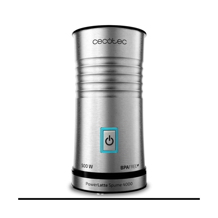 Cecotec Power Latte Spume 4000 Espumador de Leche - Potencia 500W - Capacidad 115ml - Antiadherente - sin Cables - Antideslizant