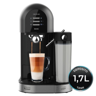 Cecotec Power Instant-ccino 20 Chic Serie Nera Cafetera Expresso Compatible con Capsulas - 1470W - Presion 20bar - Deposito de 0