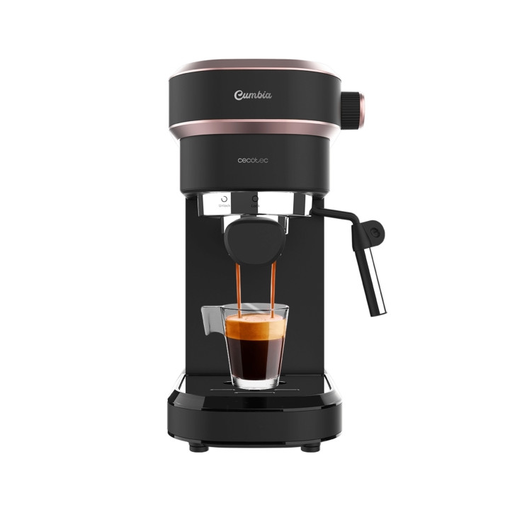 Cecotec Cafelizzia 890 Rose Cafetera Expresso con Vaporizador - 1350W - Capacidad 1.1L - Presion 20bar - Vaporizador - Temperatu