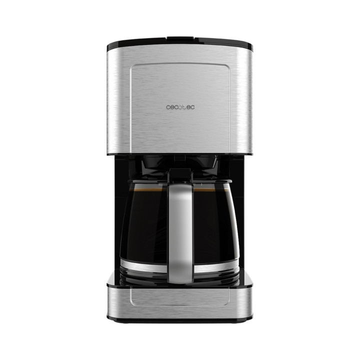 Cecotec Coffee 56 Heat Cafetera de Goteo para 12 Tazas - Potencia 800W - Capacidad 1.3L - Temperatura Regulable - Acabados en Ac