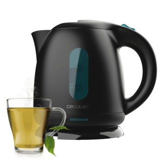 Cecotec Thermosense 140 Black Hervidor de Agua de 1L - Potencia 2200W - Libre de BPA - Base 360º Independiente - Filtro Antical