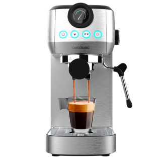 Cecotec Power Espresso 20 Steel Pro Cafetera Expresso con Vaporizador - 1350W - Capacidad 1.3L - Presion 20bar - Vaporizador - T