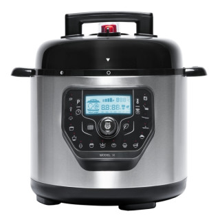 Cecotec H Deluxe Olla GM Programable con Tapa Abatible - Capacidad 6L - Antiadherente - Bascula - Pantalla LCD - Ergonomico - Te