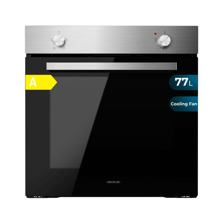 Cecotec Bolero Hexa C126000 Inox A Horno Convencional Integrable - Potencia 2800W - Capacidad 77L - Temperatura Regulable - Puer