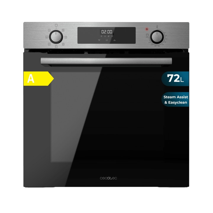 Cecotec Bolero Hexa M226000 Inox A Horno Integrable - Potencia 2800W - Capacidad 72L - Control Tactil - Puerta Triple de Cristal