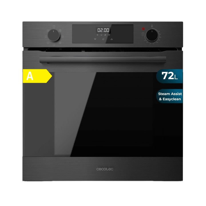Cecotec Bolero Hexa M226000 Matt A Horno Integrable - Potencia 2800W - Capacidad 72L - Control Tactil - Puerta Triple de Cristal