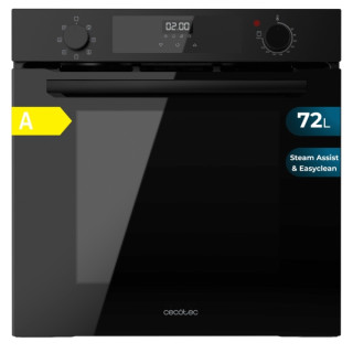Cecotec Bolero Hexa M226000 Glass Black A Horno Integrable - Potencia 2800W - Capacidad 72L - Control Tactil - Puerta Triple de