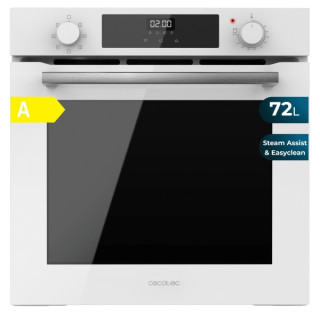 Cecotec Bolero Hexa M226000 Glass White A Horno Integrable - Potencia 2800W - Capacidad 72L - Control Tactil - Puerta Triple de