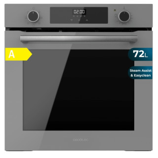 Cecotec Bolero Hexa M226000 Glass Grey A Horno Integrable - Potencia 2800W - Capacidad 72L - Control Tactil - Puerta Triple de C