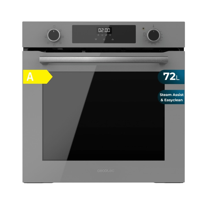 Cecotec Bolero Hexa M226000 Glass Grey A Horno Integrable - Potencia 2800W - Capacidad 72L - Control Tactil - Puerta Triple de C