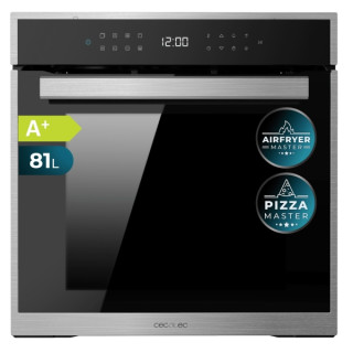 Cecotec Bolero Hexa P506000 Edge A+ Horno Pirolitico Integrable de 35cm - Capacidad 81L - Capacidad 81L - Guias Telescopicas - 1