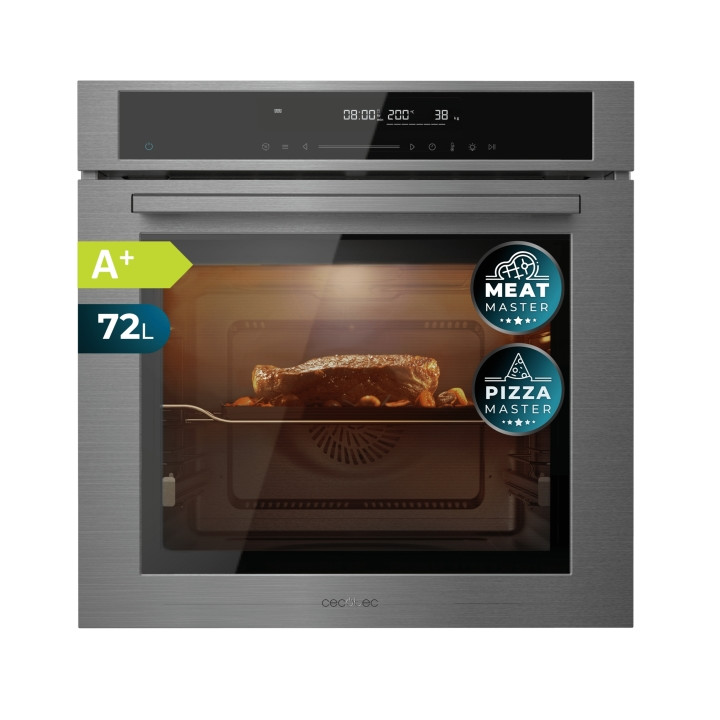 Cecotec Bolero Hexa SM406000 Line A+ Horno Integrable con Microondas - 2900W - Capacidad 72L - Temperatura Regulable - Acero Ino