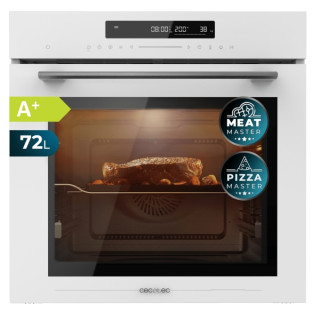 Cecotec Bolero Hexa SM406000 Glass White A+ Horno Integrable con Microondas - 2900W - Capacidad 72L - Temperatura Regulable - Ac