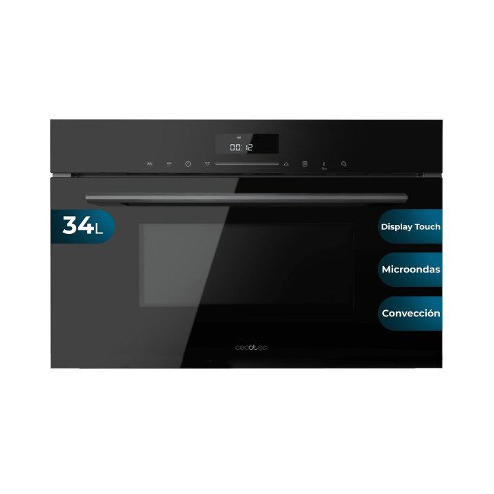 Cecotec Bolero Hexa MWO703800 Line Horno Integrable con Microondas - Capacidad 34L - Temperatura Regulable - Funcion Conveccion