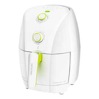 Cecotec Cecofry Compact Rapid White Freidora de Aire - Potencia 900W - Capacidad 1.5L - Temperatura Regulable - Incluye Recetari