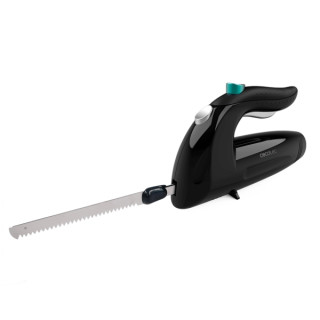 Cecotec Cut-Eat 1800 Black Cuchillo Electrico - 150W - Silencioso - Ergonomico - 3 Cuchillas de Acero Inoxidable - Apto para Lav