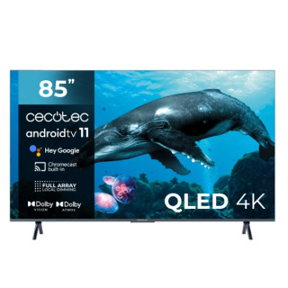 Cecotec V3+ series VQU30085+S Smart TV de 85" QLED 4K UHD HDR10 - 120Hz - Android TV 11 - Sonido Dolby - Chromecast - HDMI 2.1 -
