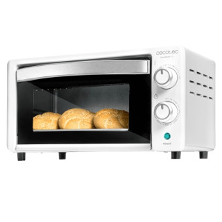 Cecotec Bake and Toast 1090 White Horno de Sobremesa - Potencia 1000W - Capacidad 10L - Incluye Accesorios - Temperatura Regulab