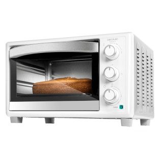 Cecotec Bake and Toast 2300 White Horno de Sobremesa - Potencia 1500W - Capacidad 23L - Temperatura Regulable - Puerta con Doble