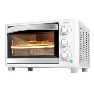 Cecotec Bake and Toast 2600 White 4Pizza Horno de Sobremesa - Potencia 1500W - Capacidad 26L - Temperatura Regulable - 6 Funcion