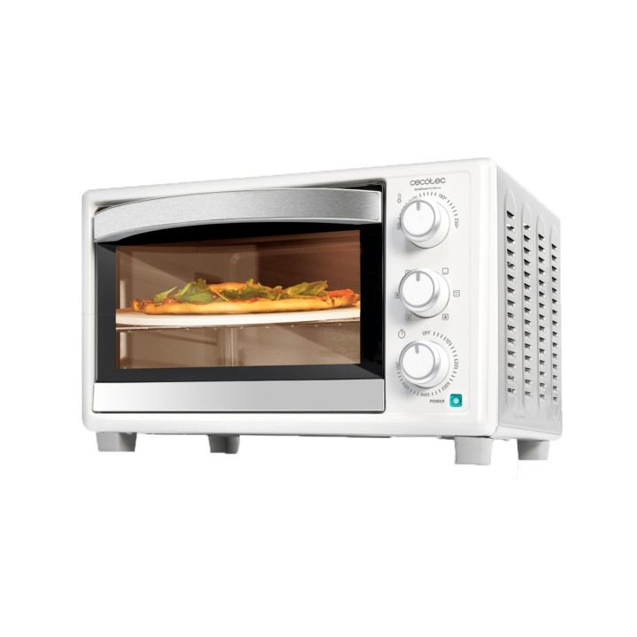 Cecotec Bake and Toast 2600 White 4Pizza Horno de Sobremesa - Potencia 1500W - Capacidad 26L - Temperatura Regulable - 6 Funcion