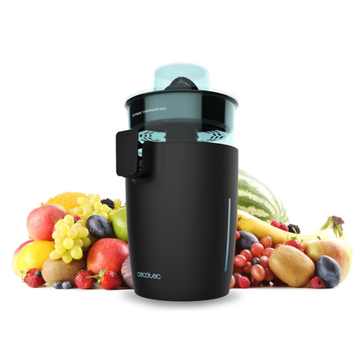 Cecotec Zitrus TowerAdjust Easy Black 800 Inox Exprimidor Electrico - 800W - Capacidad 0.5L - Filtro de Acero Inoxidable - Apto