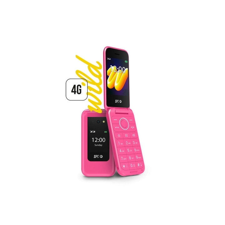 SPC Wild Telefono Movil 4G con Pantallas Principal 2.8" Exterior 1.77" y Tapa - Camara