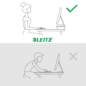 Soporte para monitor ajustable gris ergo leitz 65040085
