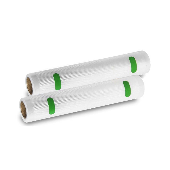 Cecotec Pack de 2 Rollos de 6m para Envasadora al Vacio - Temperatura Regulable - 20cm de Ancho - Color Transparente