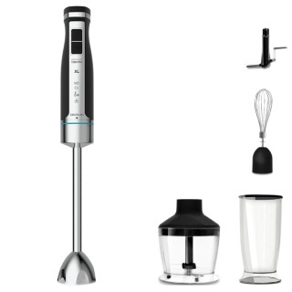 Cecotec PowerGear 1500 XL Pro Batidora de Mano - 1500W - Vaso de 0.8L - Picadora de 0.6L - Velocidad Ajustable - Incluye Accesor