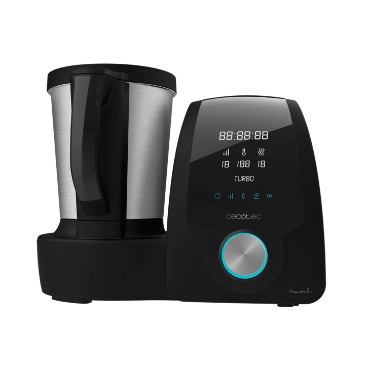 Cecotec Mambo 6090 Robot de Cocina Multifuncion - 1700W - Jarra de Acero Inoxidable 3.3L - Velocidad Ajustable - Recetario - Tem