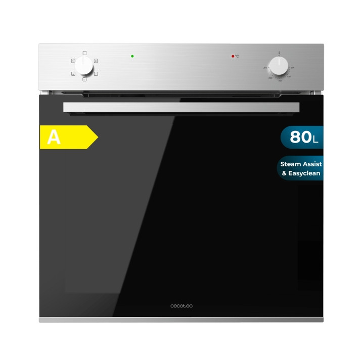 Cecotec Bolero Hexa C126400 Line A Horno Convencional Integrable - Potencia 2800W - Capacidad 80L - Puerta de Cristal Doble - 5