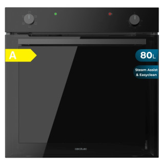Cecotec Bolero Hexa C126400 Glass Black A Horno Convencional Integrable - Potencia 2800W - Capacidad 80L - Puerta de Cristal Dob