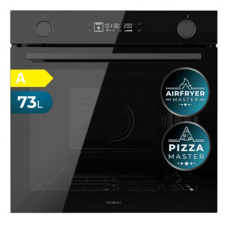 Cecotec Bolero Hexa AF326000 Glass Black A Horno Multifuncion Integrable - Potencia 2800W - Capacidad 73L - Piedra para Pizzas d