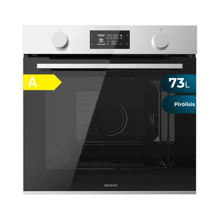 Cecotec Bolero Hexa P526000 Line A Horno Pirolitico Integrable - Potencia 2800W - Capacidad 73L - Puerta Cuadruple de Cristal -