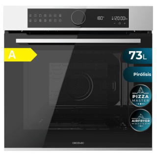 Cecotec Bolero Hexa P516000 Line A Horno Pirolitico Integrable - 3250W - Capacidad 73L - Piedra para Pizzas 35cm - Puerta Cuadru