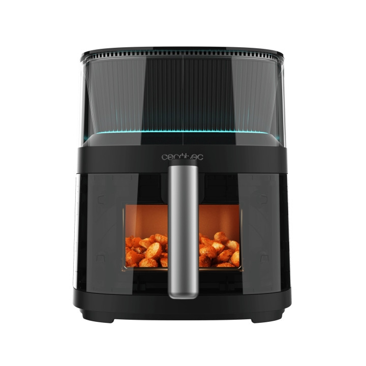 Cecotec Cecofry Neon 5000 Freidora de Aire - Capacidad 5L - Temperatura Regulable - Spray de Agua - Pantalla Tactil - Ventana de