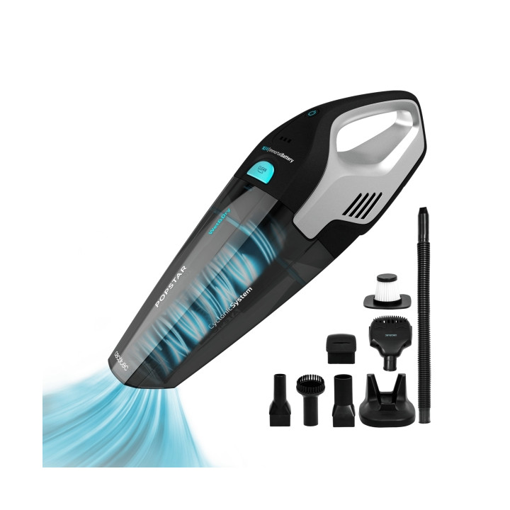 Cecotec Conga Popstar Micro Animal Aspiradora de Mano - 110W - Autonomia hasta 20min - Succion 7.5kPa - Deposito de 500ml - Incl