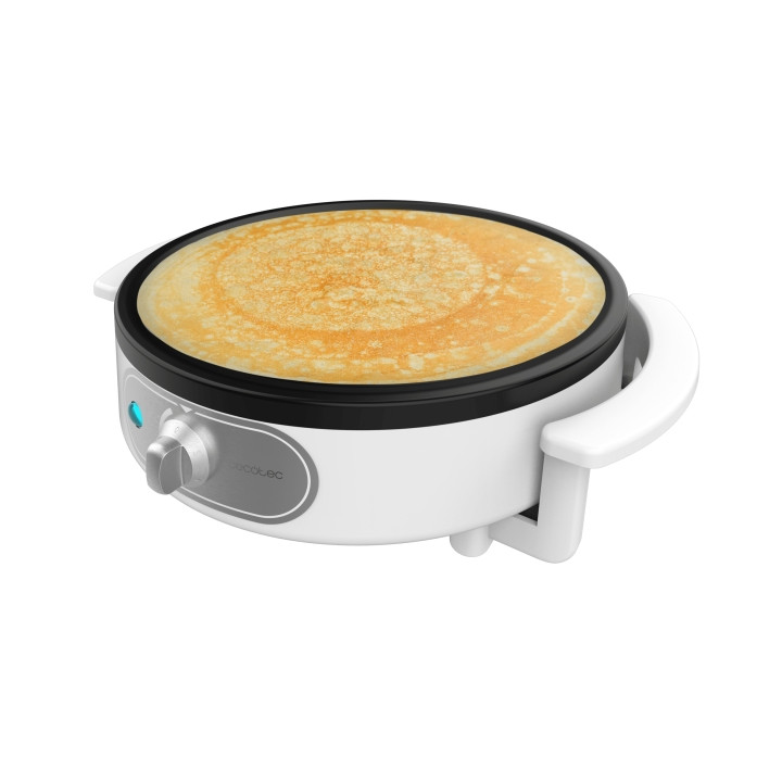 Cecotec Fun Creepy Crepera de 30.5cm - Potencia 1200W - Antiadherente - Rodillo y Espatula Incluidos - Libre de BPA - Indicador