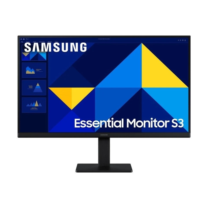 Samsung Essential S3 Monitor 24" IPS FullHD 100Hz - Respuesta 5ms - HDMI - VESA 100x100mm - Color Negro