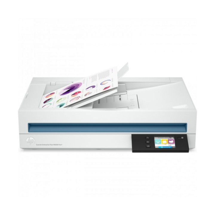 HP ScanJet Enterprise Flow N6600 fnw1 Escaner Documental WiFi Duplex - Alimentador Automatico de Documentos de 100 Hojas - Hasta