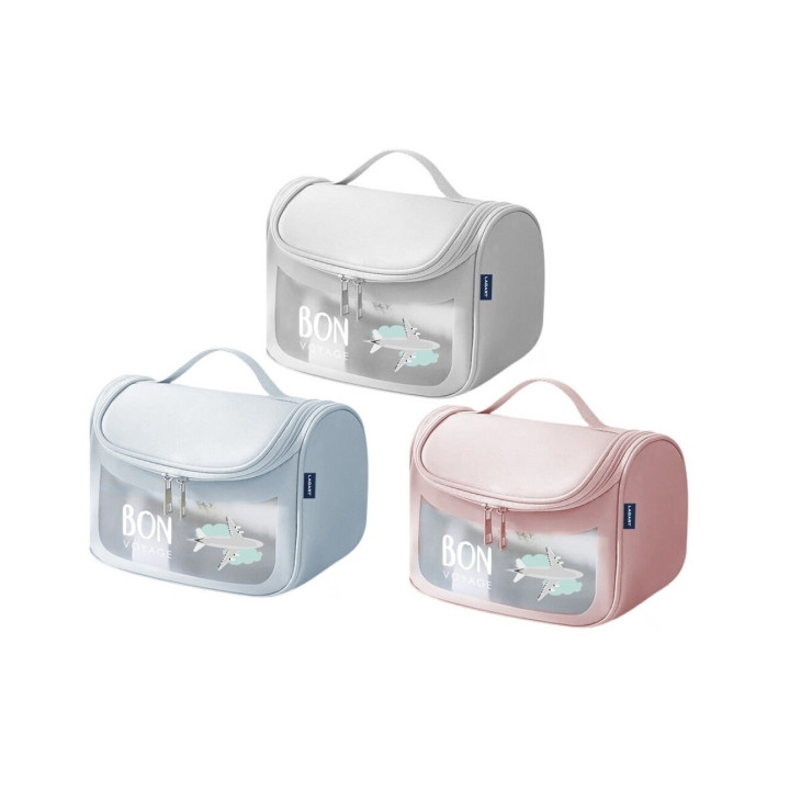 Lagart Neceser de Viaje - Bolsillo Interior - Asa de Transporte - Fabricado en PVC Facil de Limpiar - Medidas 22x19x16cm - Color