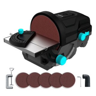 Cecotec PerfectSurface 1000 Stand Disc Lijadora de Disco de Sobremesa - 140W - Incluye Accesorios - Conector para Aspiradora - C