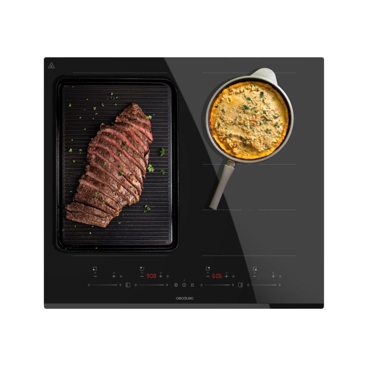 Cecotec Bolero Squad I 4800 TotalFlex Cocina de Induccion Encastrable - 7400W - 2 Zonas - Temporizador - Control Tactil - 9 Nive