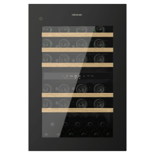 Cecotec Bolero GrandSommelier Duo 57000 Touch Black Compressor Vinoteca 57 Botellas - Capacidad 143L - Silencioso 38dB - Luz LED