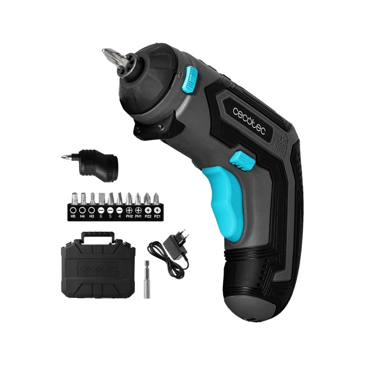 Cecotec PowerGyro 3500 X-treme Set Atornillador Inalambrico - Autonomia hasta 60min - Velocidad 200rpm - Bateria 4V 1.500mAh - s
