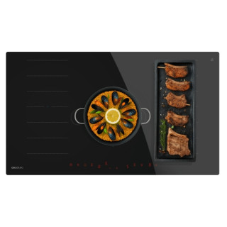 Cecotec Bolero Squad I 5600 FullFlex90 Cocina de Induccion Encastrable - 10200W - 3 Zonas - Control Tactil Invisible - Temporiza