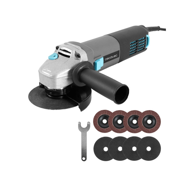 Cecotec RadialPower 1000 Filtra Radial de 125mm - 1000W - 6 Niveles de Variables - Velocidad 16.000rpm - Mango de Doble Posicion