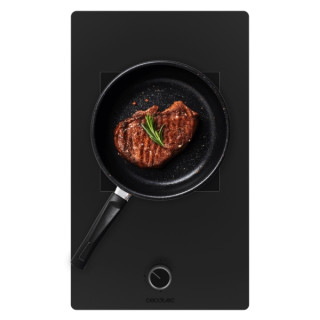 Cecotec Bolero Squad G 1800S Eternal Nano Glass Cocina de Gas Encastrable - 1 Quemador - Incluye Accesorios - 5.6kW - Parrillas