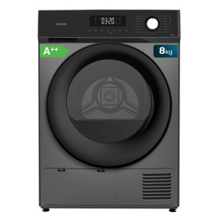 Cecotec Bolero Dresscode Dry 8300 Steel Secadora con Bomba de Calor de 8kg - 15 Programas - Inicio Programable - Bloqueo de Segu